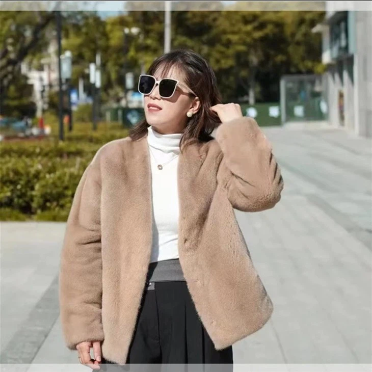 Mink fur Long Coat