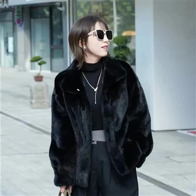 Hot Sale Mink loðjakki Kvenfatnaður Vetur Real Mink loðkápa